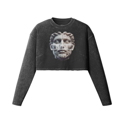 MMXXIV Crop Top Long Sleeve Women