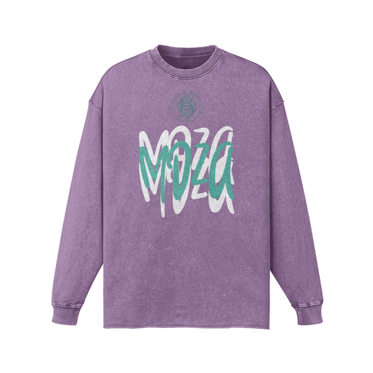 Meduza Green Graffiti Long Sleeve Sweater