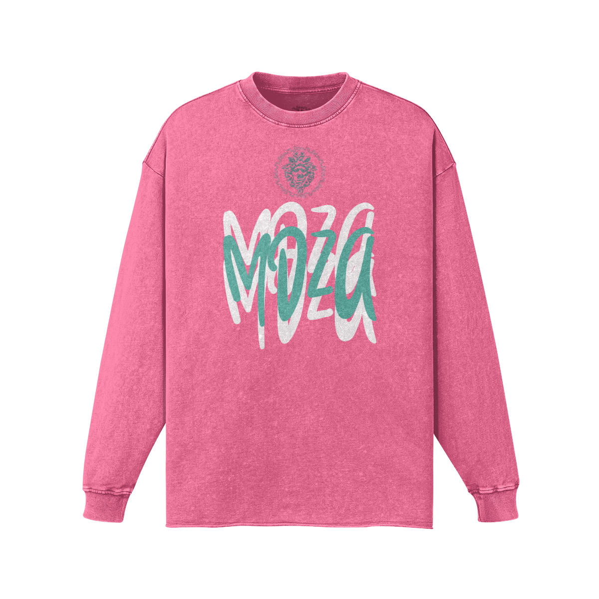 Meduza Green Graffiti Long Sleeve Sweater