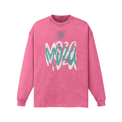 Meduza Green Graffiti Long Sleeve Sweater