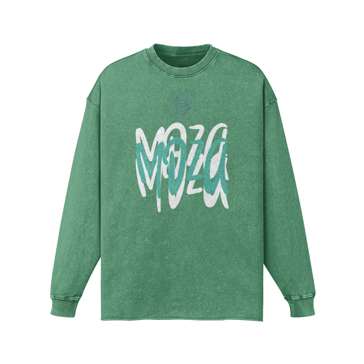 Meduza Green Graffiti Long Sleeve Sweater
