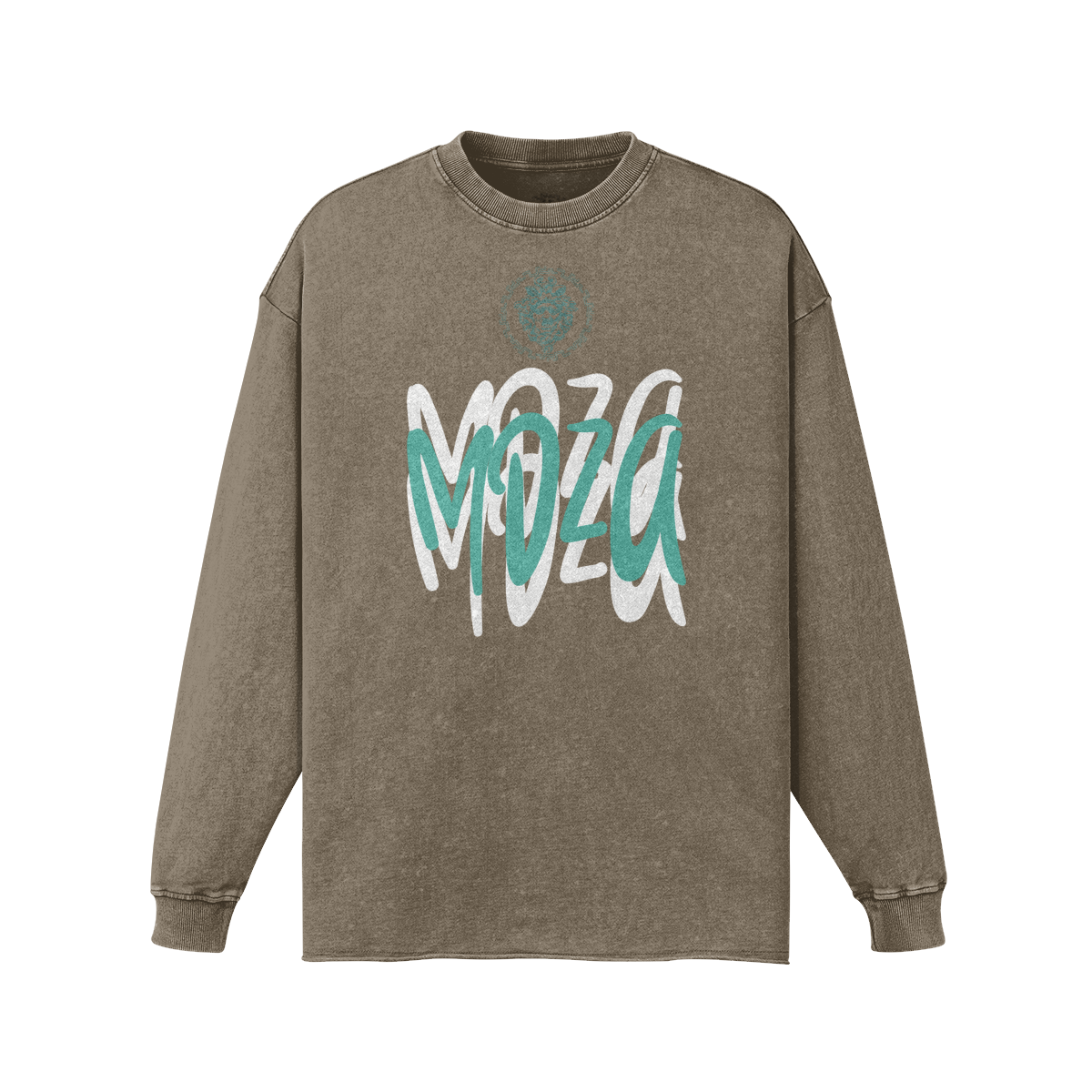 Meduza Green Graffiti Long Sleeve Sweater
