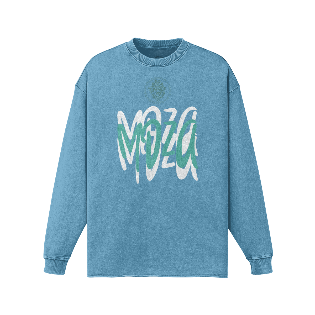 Meduza Green Graffiti Long Sleeve Sweater