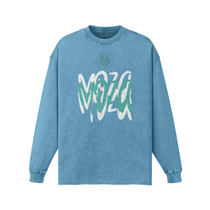 Meduza Green Graffiti Long Sleeve Sweater