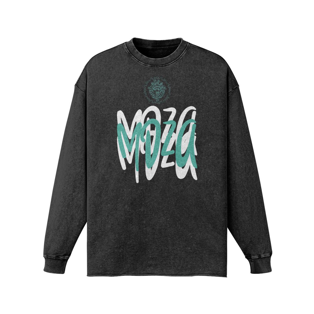 Meduza Green Graffiti Long Sleeve Sweater