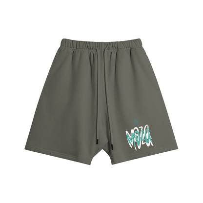Meduza Green Graffiti Oversize Short