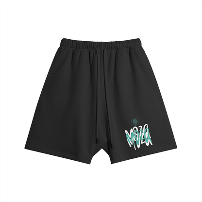 Meduza Green Graffiti Oversize Short